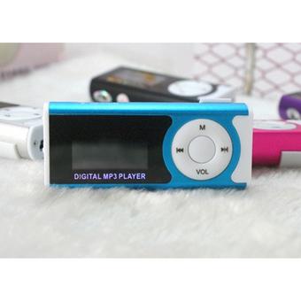 GE Mini Clip LCD Screen Mp3 Player Music Player With Flashlight Card Slot Support TF Card(INTL)  
