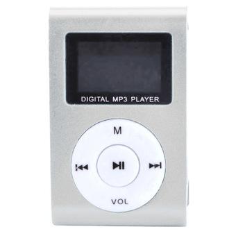 GETEK 32GB Micro SD TF Card FM Radio USB Mini Clip MP3 Player LCD Screen (White)  