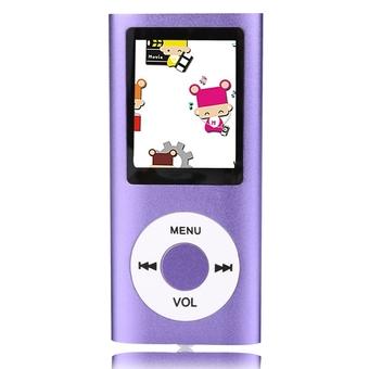 GETEK 32GB Slim Mp3 Mp4 Player With 1.8" LCD Screen FM Radio Video (Purple) (Intl)  