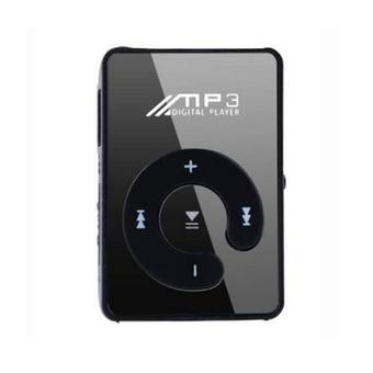 GETEK 8GB SD TF Card Mini Mirror Clip USB Digital Mp3 Music Player (Black)  