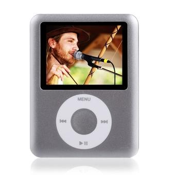 GETEK 8GB Slim MP3 MP4 Player 1.8" LCD Screen FM Radio Video Games (Silver) (Intl)  