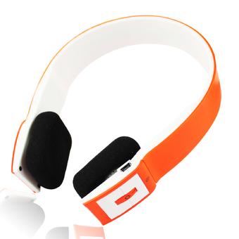GETEK Wireless Bluetooth Headset Earphones For Mobile Phone Iphone Samsung LG (Orange+White)  