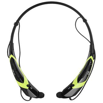 GETEK Wireless Bluetooth with Noise Cancellation Headset (Black/Green)  