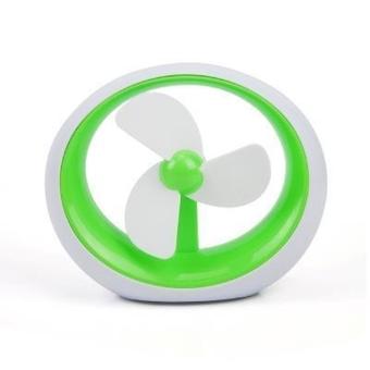 Genuine Patent Usb Battery Dual Circular Fan Grass (Green)  