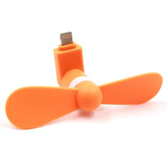 Ghz Lightning Port 8 Pin Mini Portable USB Fan for iPhone 5/6 - Orange  