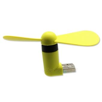 Ghz Micro USB OTG Mini Portable Fan for Android Smartphone / Laptop / PC - Kuning  