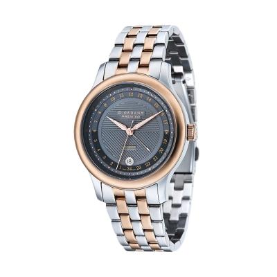 Giordano Timewear Premier P164-44 Silver Rose Gold Jam Tangan Pria