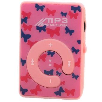 GoSport 1-8GB Digital Clip USB MP3 Music Media Player with Micro Support TF/SD Card Slot (Pink)  