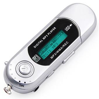 GoSport 8/16/32GB Voice Record TF Card USB MP3 Music Player Digital LCD Screen (White)  