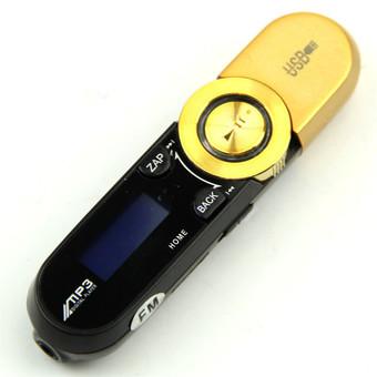 GoSport 8GB Flash TF/SD card Slot USB LCD Screen MP3 Music Player t Support FM Radio (Yellow)  