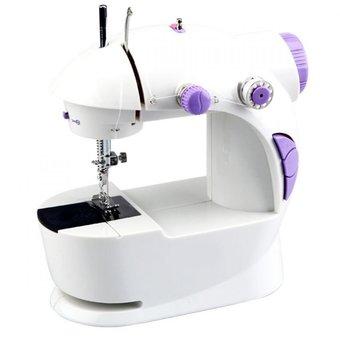 Gokea Mini Sewing Machine 4 in 1 with Flashlight Pedal and Adaptor New Generation - Mesin Jahit Mini 4 in 1 - Putih  