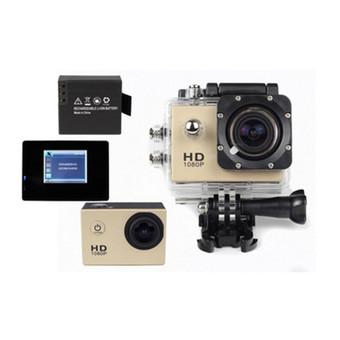Goldfox SJ4000 Action Camera 12MP 1080P FHD Action Camera Original Waterproof (Gold) (Intl)  