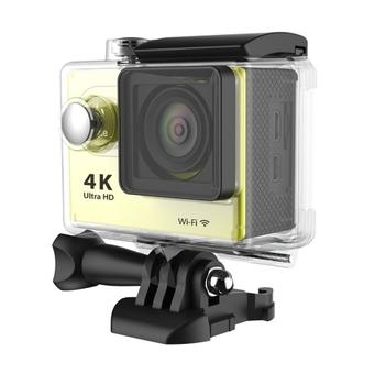 H9 4K Ultra HD1080P 12MP 2 inch LCD Screen WiFi Sports Camera, 170 Degrees Wide Angle Lens, 30m Waterproof(Yellow) (Intl)  