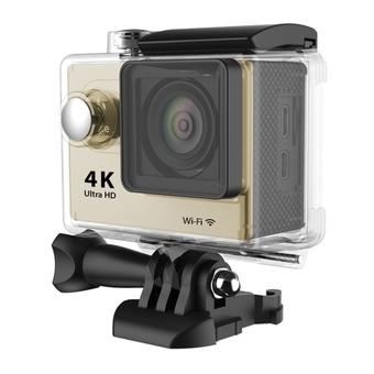 H9 4K Ultra HD1080P 12MP 2 inch LCD Screen WiFi Sports Camera, 170 Degrees Wide Angle Lens, 30m Waterproof(Gold) (Intl)  