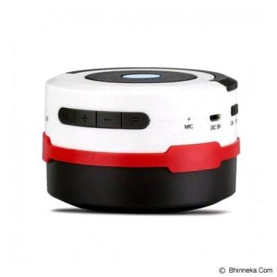 HF-Q7 Speaker Bluetooth Lentera Lipat - White/Red