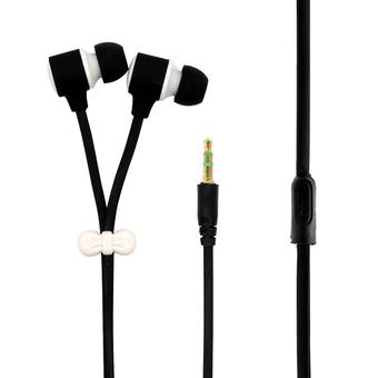 HIE-011-BLA 3.5mm Jack In-ear Stereo Noise Cancellation Earphones with Macarons Design Box (Black) (Intl)  