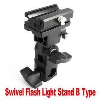 HKS Flash Shoe Umbrella Holder Swivel Light Stand Bracket B Mount Type For Canon (Intl)  