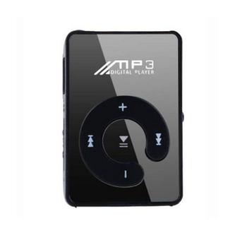 HKS GoSport 8GB Mini Mirror Clip USB Digital Mp3 Music Player SD TF Card (Black) (Intl)  