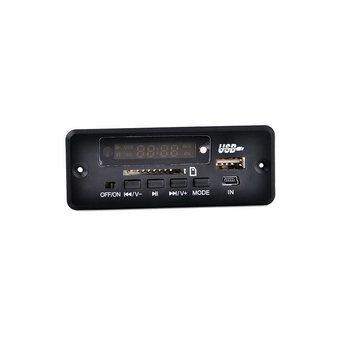 HKS LED Strip Car MP3 Player Module w/ FM/ USB/Mini USB/SD/Remote Controller - Black (Intl)  