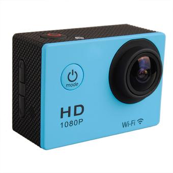 HKS SJ4000 W8 12MP HD 1080P WiFi Helmet Sport Mini DV Waterproof Camera with Battery (Blue/Black) (Intl)  