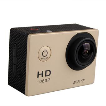HKS SJ4000 W8 12MP HD 1080P WiFi Helmet Sport Mini DV Waterproof Camera with Battery (Beige) (Intl)  