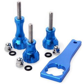 HKS XCSource Aluminum Knob Bolt Screw and Wrench for GoPro Hero 2 3 3+ Monopod for outerdoor (Blue) (Intl)  