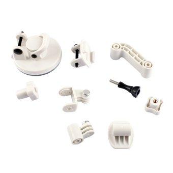 HKS new arrive mobile phone W 4-mobile phone Suction Cup Car Mount Holder Set for GoPro Hero 4 / 3+ / 3 (White) (Intl)  