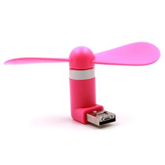 HOB Portable USB Mini Fan For Android - Pink  