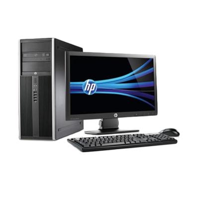 HP CPU Compaq Pro 6300 MT Hitam Desktop PC + Monitor 20"