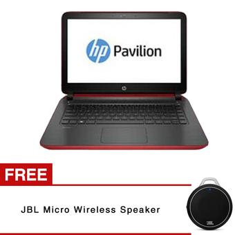 HP Pavilion 14 V204TX - 14" - Intel Core i5 5200U - 4GB DDR3 - 750GB HDD - Merah + Gratis JBL Micro Wireless Speaker  