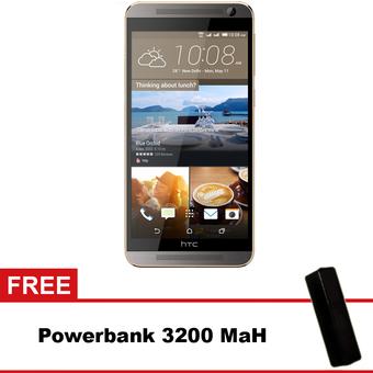 HTC One E9+ Octa-core - 32GB - Abu-abu + Gratis Powerbank Advance 3200 mAh  