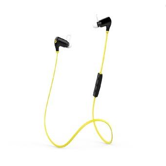 Hanging Wireless Bluetooth Stereo Noise Cancelling Headset for Cell Phones and Tablet (Yellow)(INTL)  