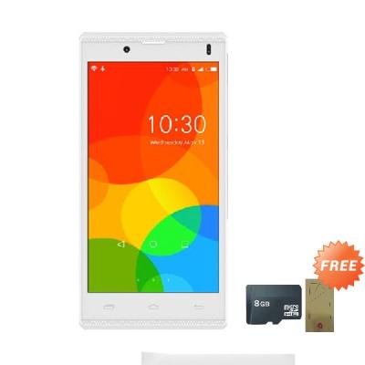 Himax Polymer 2 White Smartphone + Memory Card + Screen Guard