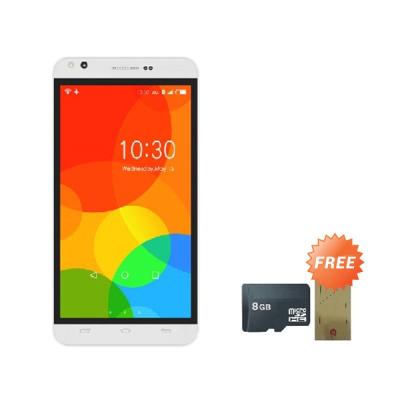 Himax Polymer 2X White Smartphone [8 GB] + Memory Card [8 GB] + Screen Guard