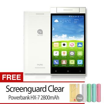 Himax Pure III - 16GB - Putih + Gratis Screenguard + Powerbank HX-7  