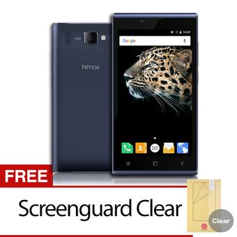 Himax Smartphone Bravo Y10 16GB - Biru + Gratis Screenguard Clear  
