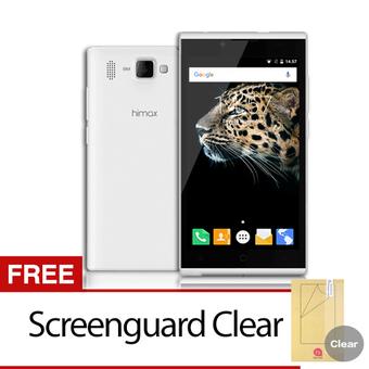Himax Smartphone Bravo Y10 16GB - Putih + Gratis Screenguard Clear  