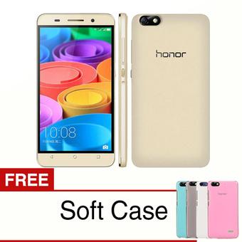 Huawei Honor 4C - 8GB - Gold + Gratis Soft Case  