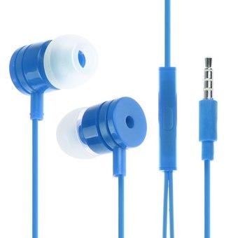 In-ear Stereo Headphone Earphone Earbud w/Microphone For iphone HTC Samsung MP3 Dark Blue (Intl)  