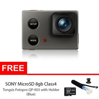 Isaw Wing Wi-Fi Full HD - 12MP - Silver + Sony MicroSD 8gb + Tongsis Fotopro QP-903  