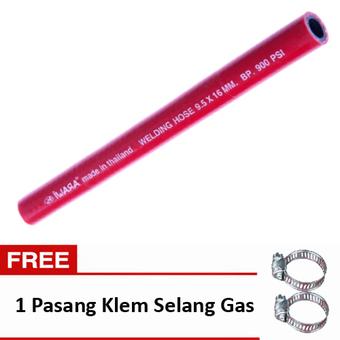 Iwara Selang Gas LPG Acetylene Merah - 5 Meter  