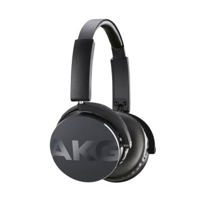 JBL AKG Y50 Black On-Ear Headphone with In-Line One-Button Universal Remote/Microphone