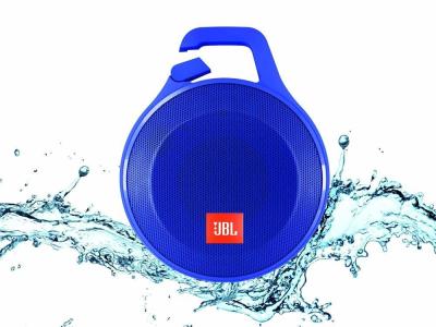 JBL Clip+ Splashproof Portable Bluetooth Speaker - Biru