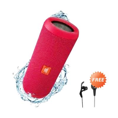 JBL Flip 3 Splashproof Bluetooth Speaker Pink Free JBL Reflect BT