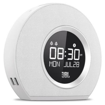 JBL Horizon Portable Bluetooth Speaker With USB Charger Clock Radio - Putih