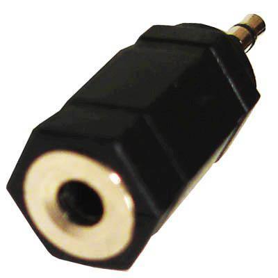 Jack Adapter 2.5 Male to 3.5 - Black