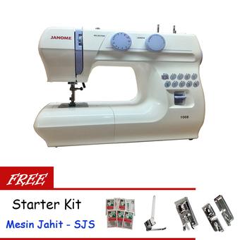 Janome 1008 Mesin Jahit Portable + Gratis SJS Starter Kit  