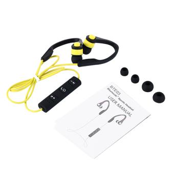 KV-1297 Wireless Bluetooth Stereo 4.0+EDR Sport In-ear Hands-free Voice Prompt for iPhone6s 6Plus Samsung Galaxy HTC Tablet PC Laptop (Yellow) (Intl)  