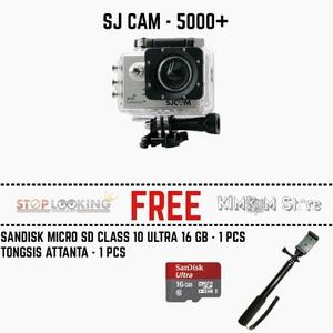 Kamera SJ CAM SJ5000+ with Monopod/ Tongsis Anti Karat & Memory 16 GB