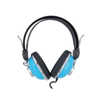 Kanen KM-740 Stereo Headphone Earphone (Blue)  